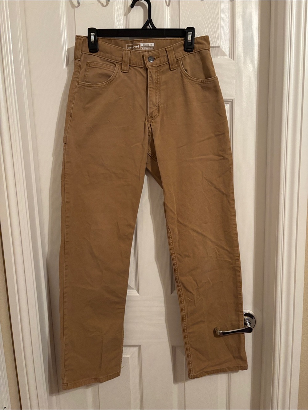 Carhartt Men's Tan Relaxed Canvas Pants